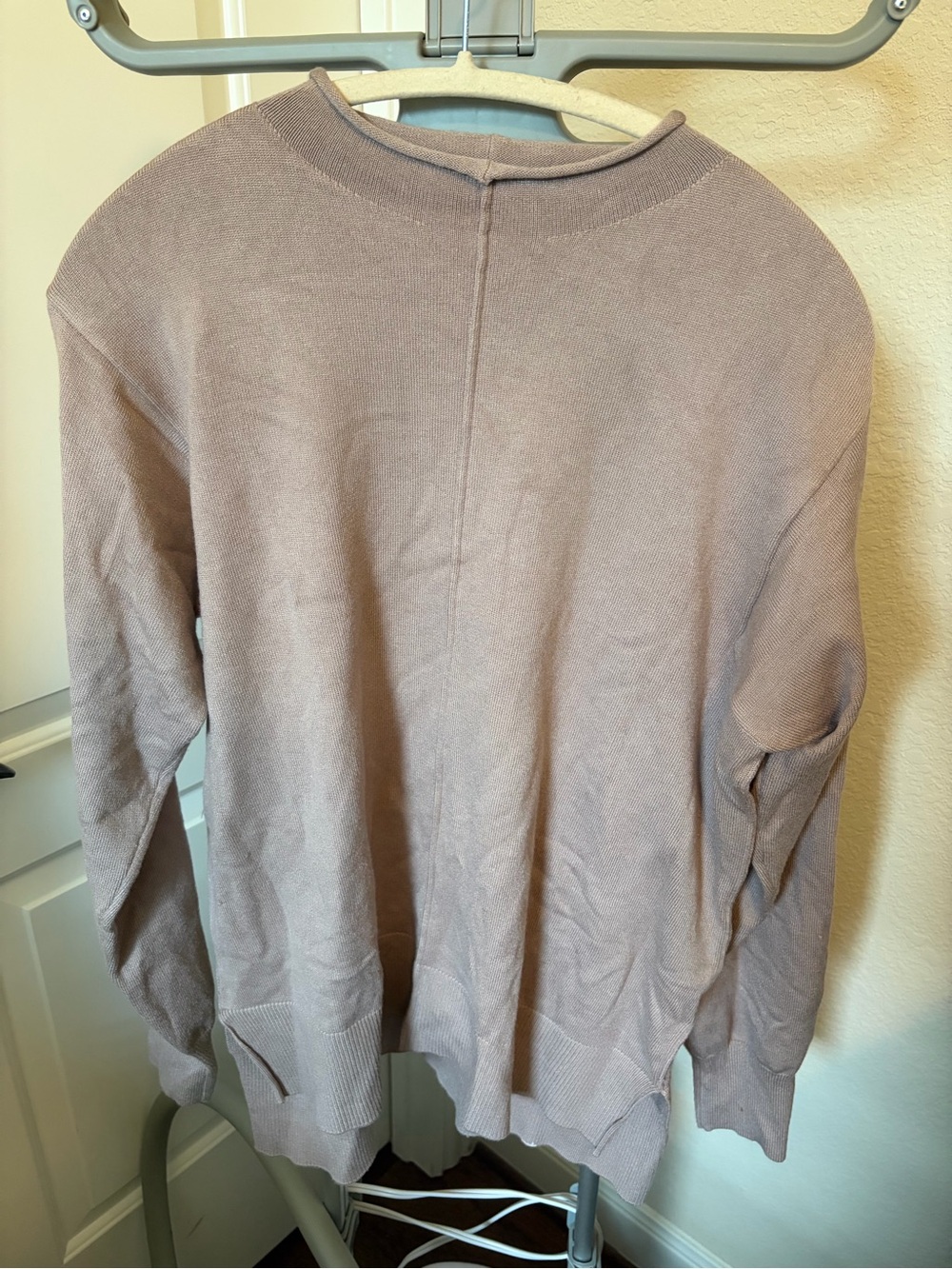 Women’s Crewneck Sweater and Pants Set in Taupe